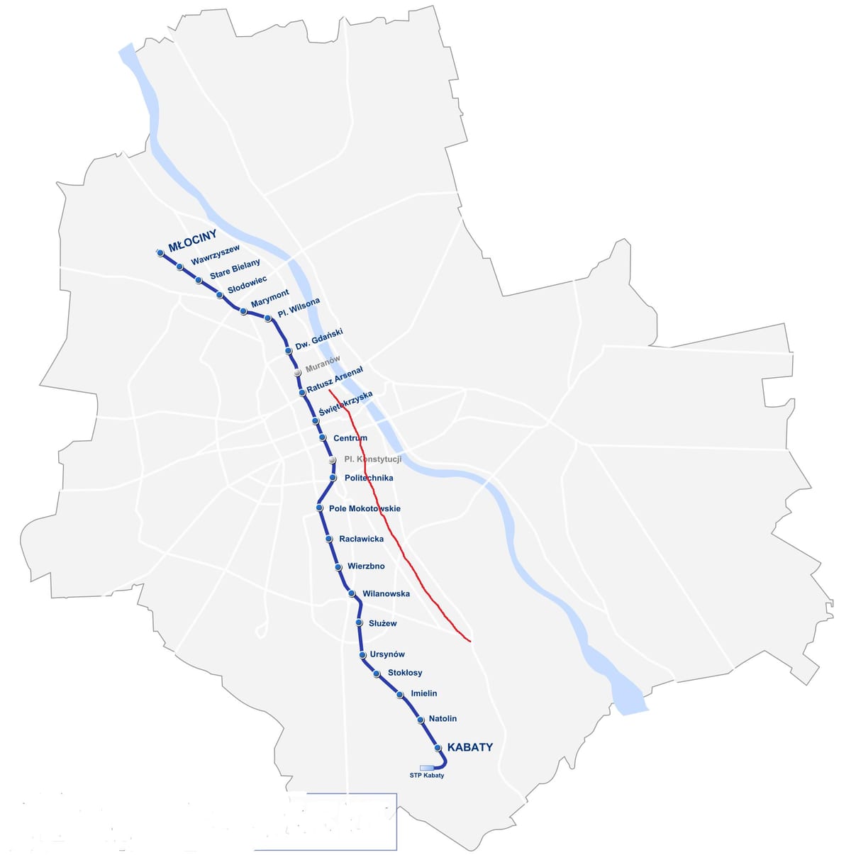Mapa de Varsòvia ruta reial 