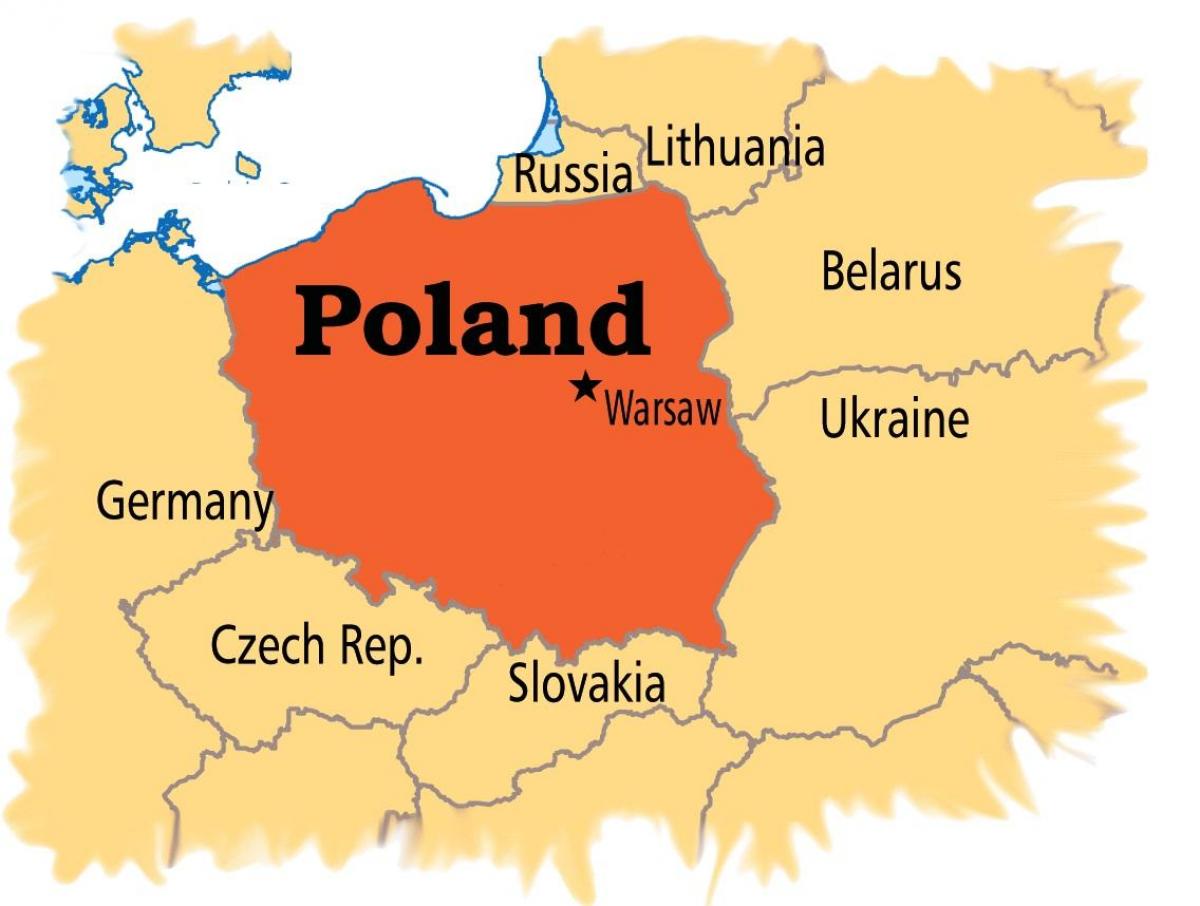 polònia capital mapa
