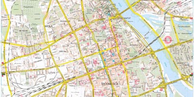 Varsòvia en el mapa