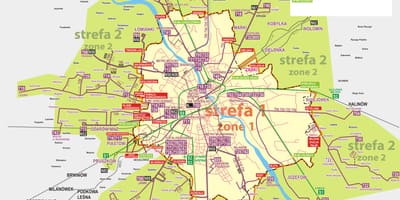 Mapa de Varsòvia bus 