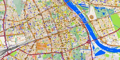 Mapa de Varsòvia fora de línia 