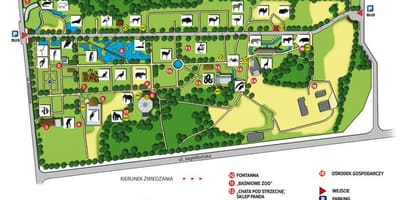 Mapa de Varsòvia zoo 
